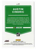 AUTOGRAPHED Austin Cindric 2022 Donruss Racing RARE GRAY PARALLEL (Rookie Season) Team Penske Rare Insert Signed NASCAR Collectible Trading Card with COA