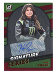 AUTOGRAPHED Hailie Deegan 2022 Donruss Racing SIGNATURE SERIES Rare Signed Red Parallel NASCAR Collectible Insert Trading Card with COA #58/99