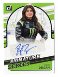 AUTOGRAPHED Hailie Deegan 2022 Donruss Racing SIGNATURE SERIES Rare Signed NASCAR Collectible Insert Card with COA