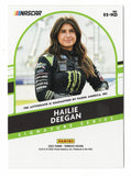 AUTOGRAPHED Hailie Deegan 2022 Donruss Racing SIGNATURE SERIES Rare Signed NASCAR Collectible Insert Card with COA