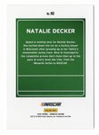 Natalie Decker 2022 Donruss Racing DOWNTOWN Rare SSP Case Hit NASCAR Collectible Insert Trading Card