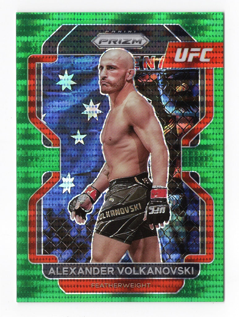 Alexander Volkanovski 2022 UFC Prizm GREEN PULSAR PRIZM Ultra Rare MMA Trackside Alexander Volkanovski 2022 UFC Prizm GREEN PULSAR PRIZM Ultra Rare MMA Trackside