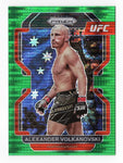 Alexander Volkanovski 2022 UFC Prizm GREEN PULSAR PRIZM Ultra Rare MMA Green Parallel Insert Trading Card #10/25