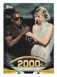 Kanye West 2011 Topps American Pie KANYE INTERRUPTS TAYLOR SWIFT (MTV Video Music Awards) Ultra Rare Official Rookie Trading Card #196