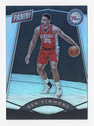 Ben Simmons 2017 Panini The National Basketball SILVER PRIZM PARALLEL Rare Philadelphia 76ers Collectible The National Convention VIP Party Insert Trading Card #50