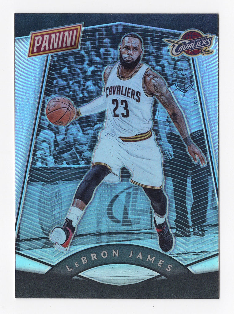 LeBron James 2017 Panini The National Basketball SILVER PRIZM PARALLEL Trackside LeBron James 2017 Panini The National Basketball SILVER PRIZM PARALLEL Trackside