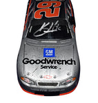 AUTOGRAPHED 2002 Kevin Harvick #29 Goodwrench Racing CHICAGOLAND WIN RACED VERSION (Rare Custom 1 of 1 Car) RCR Signed Collectible 1/24 Scale NASCAR Diecast Car with COA