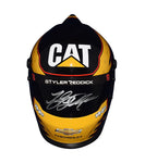 AUTOGRAPHED 2020 Tyler Reddick #8 CAT Racing (Off-Axis Paint) RCR Chevrolet Team NASCAR Cup Series Signed Collectible Replica Mini Helmet with COA